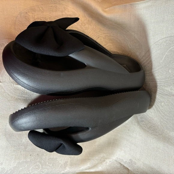 BOW Pillow Kawaii Front Toe Post Cushion Shibusa Style Slip On Sandals NWOT - Picture 5 of 10
